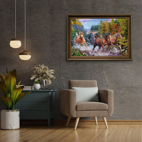 Diamantmaling Løbende Heste - SEOS Shop ®