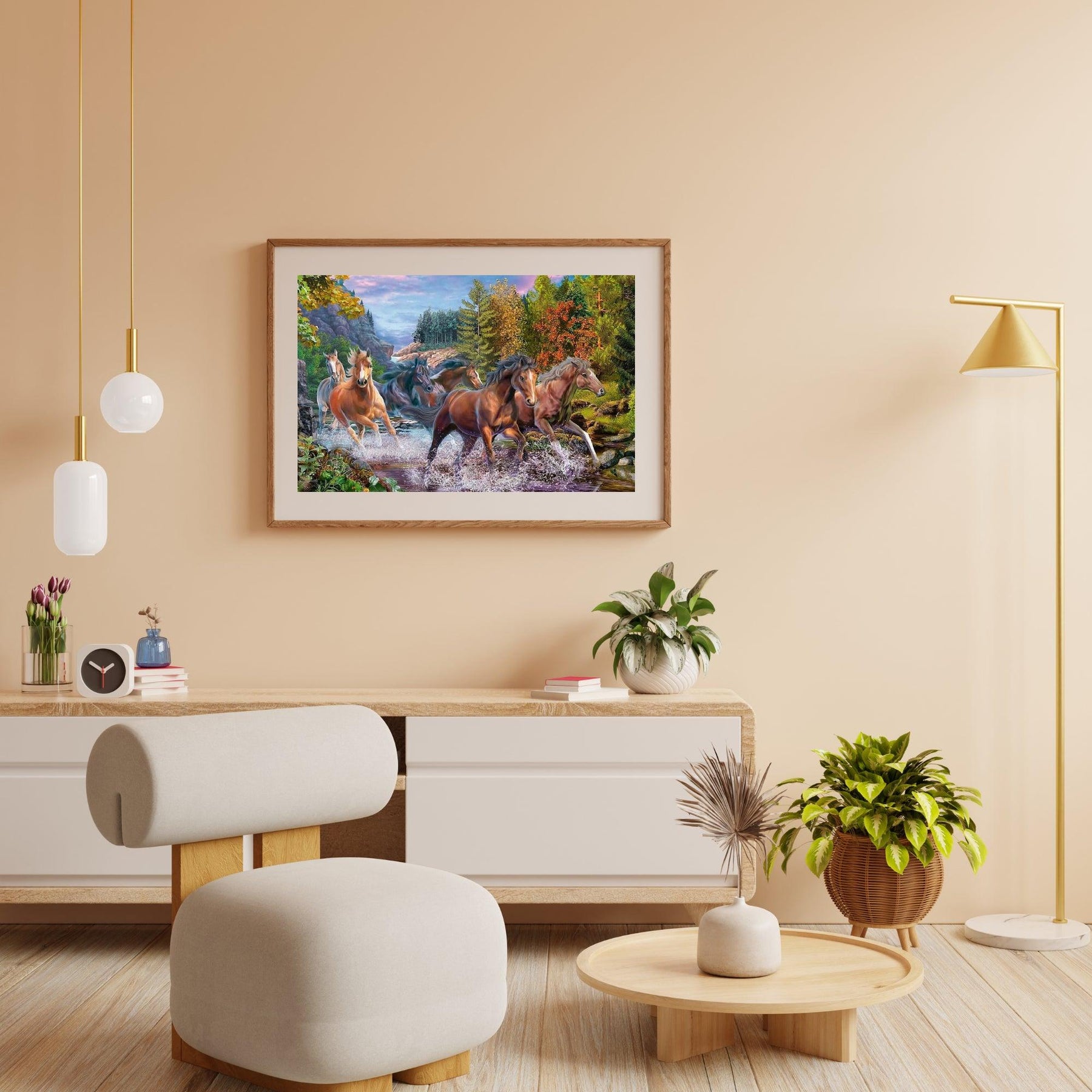 Diamantmaling Løbende Heste - SEOS Shop ®