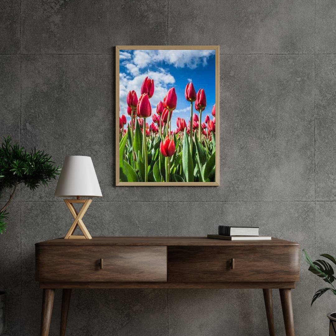 Diamantmaling Røde Tulipaner - SEOS Shop ®
