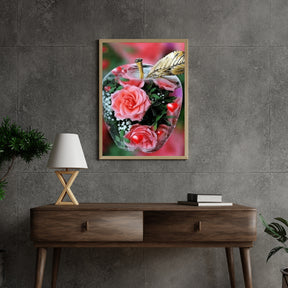 Diamantmaling Rose i æblet - SEOS Shop ®