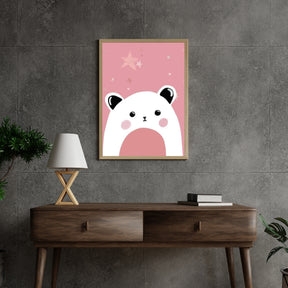 Diamantmaleri lyserød bjørn - SEOS Shop ®
