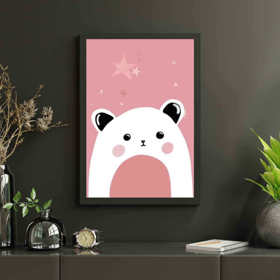 Diamantmaleri lyserød bjørn - SEOS Shop ®