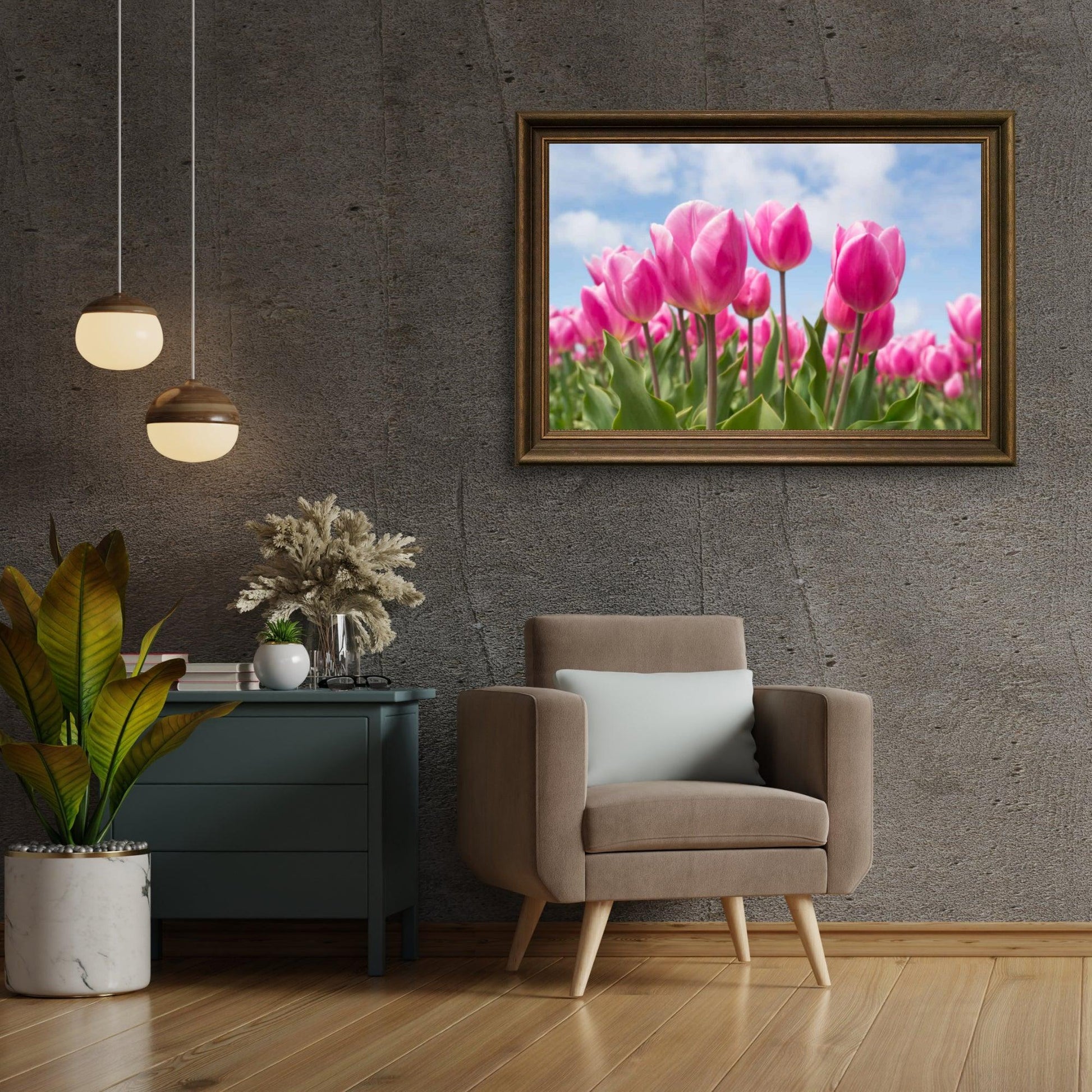 Diamantmaling lyserøde tulipaner - SEOS Shop ®