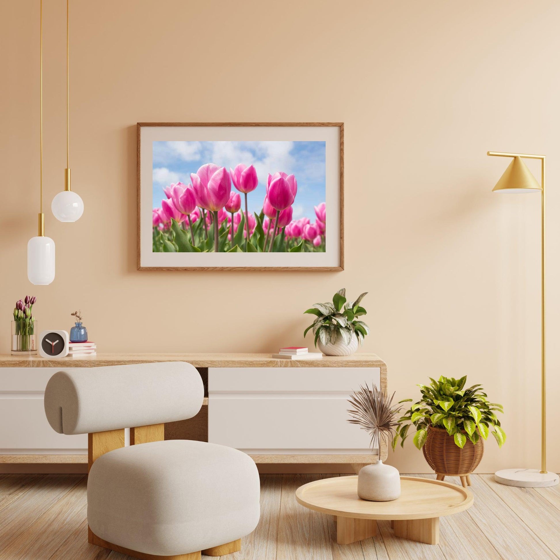Diamantmaling lyserøde tulipaner - SEOS Shop ®