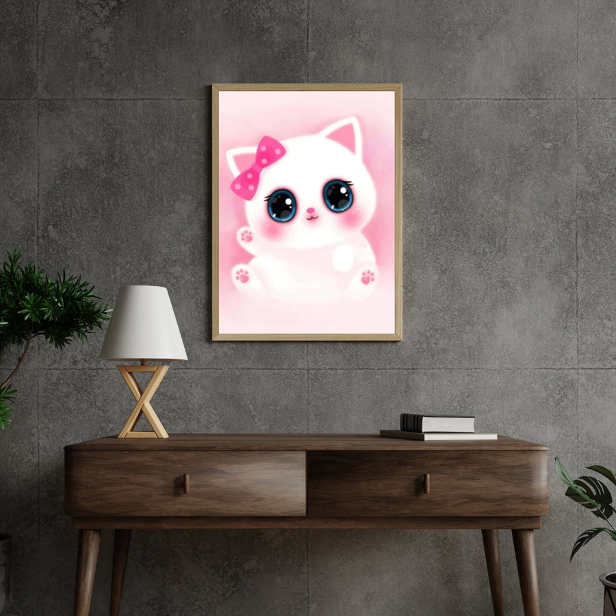 Diamantmaling Sød lyserød killing - SEOS Shop ®