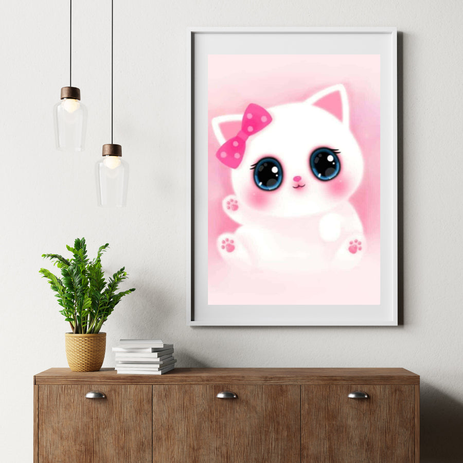 Diamantmaling Sød lyserød killing - SEOS Shop ®