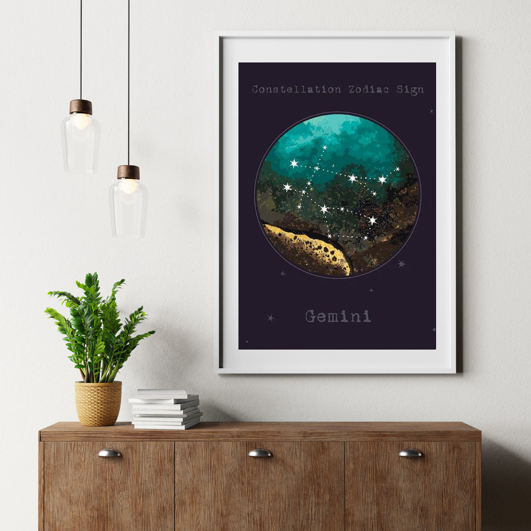 Diamantmaleri Stjernetegn - Tvillingerne - SEOS Shop ®