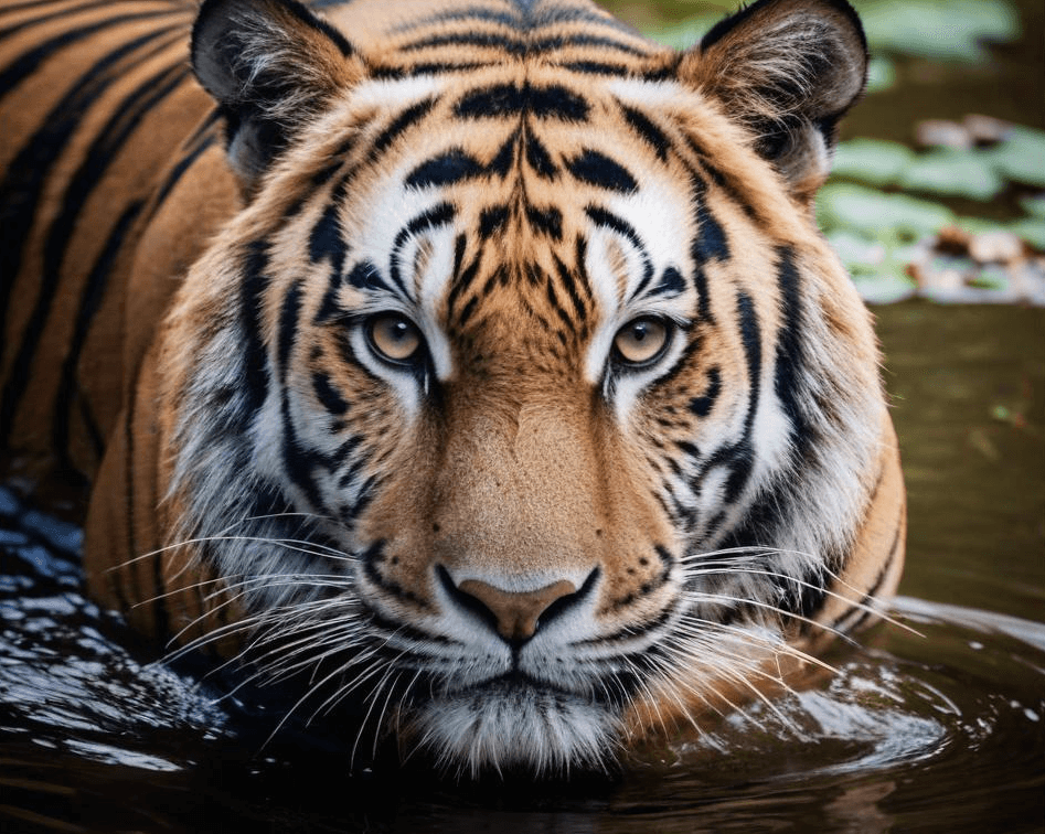 Diamantmaling Tiger i vandet - SEOS Shop ®