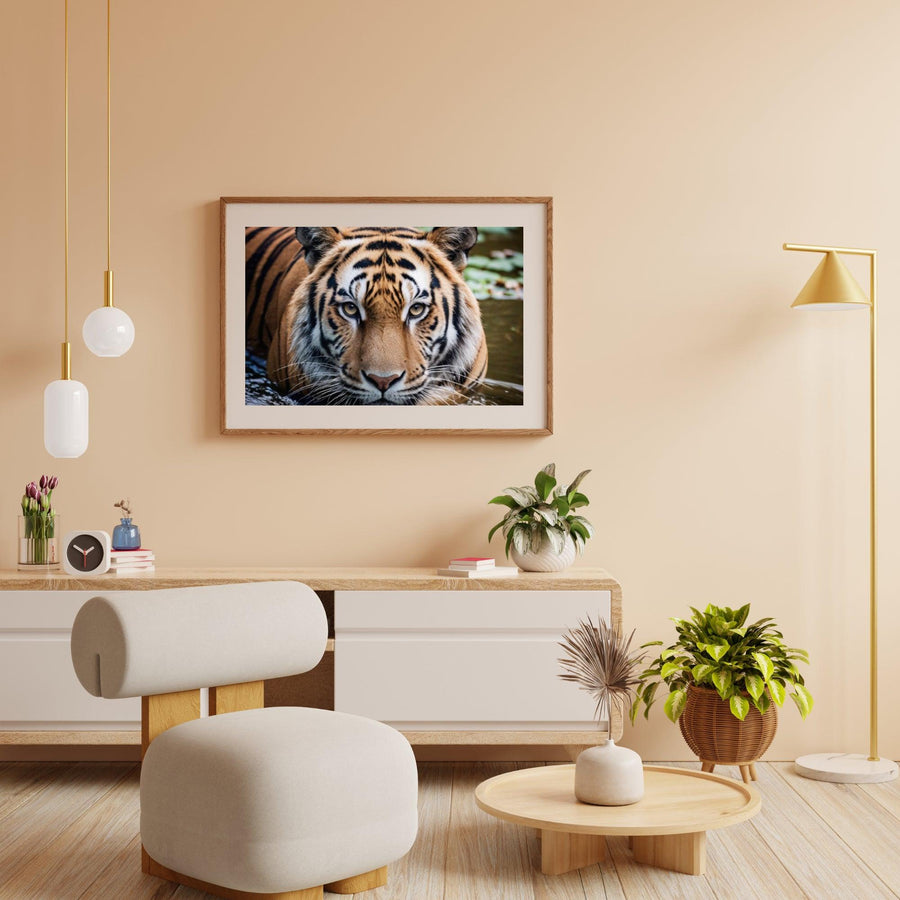 Diamantmaling Tiger i vandet - SEOS Shop ®