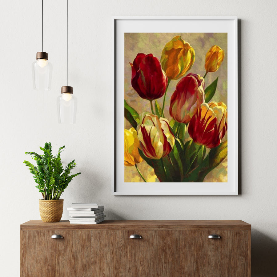 Diamantmaling Tulipaner Buket - SEOS Shop ®