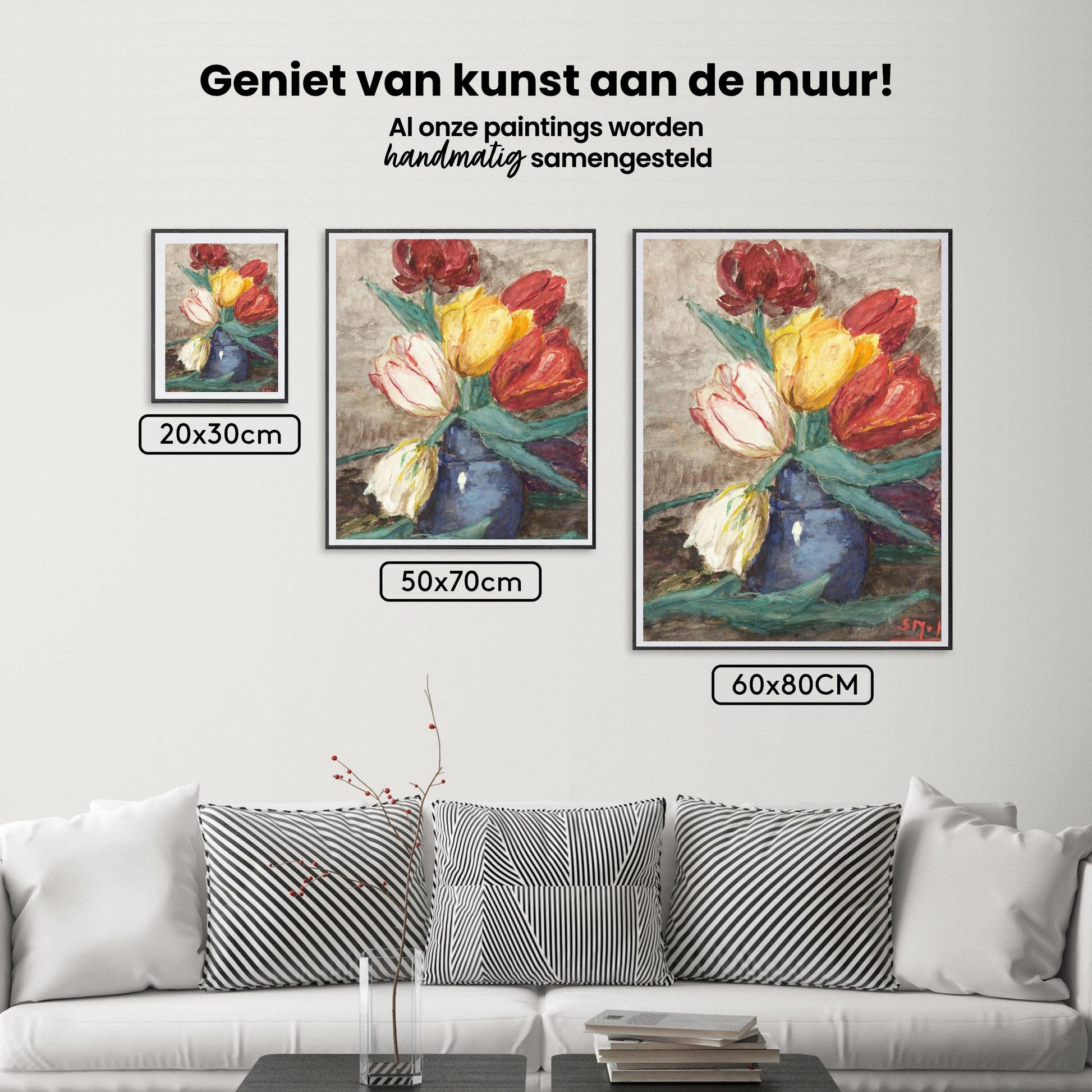 Diamantmaling af tulipaner i en vase - SEOS Shop ®