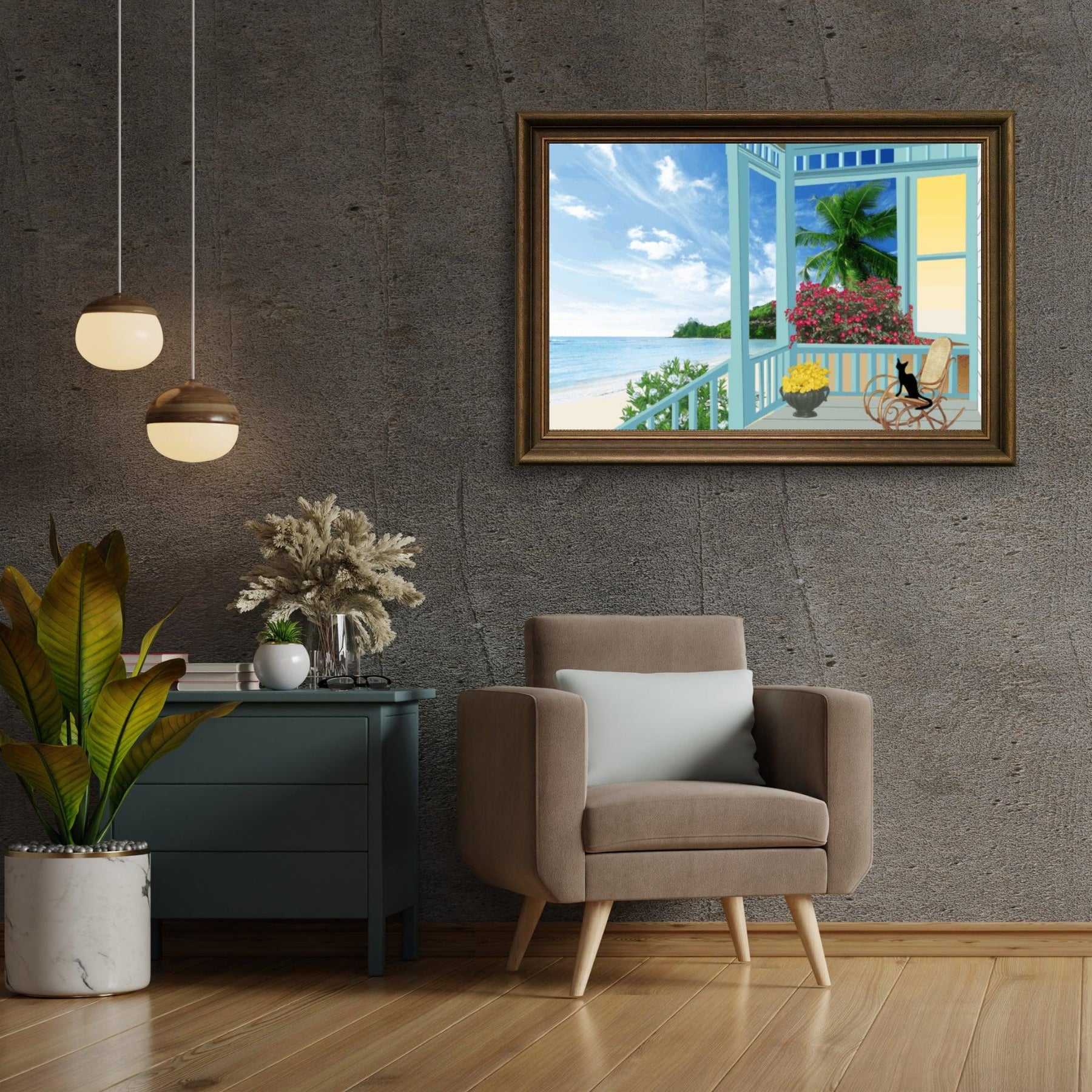 Diamantmaling Feriefoto - Strand med Hav – SEOS Shop ®