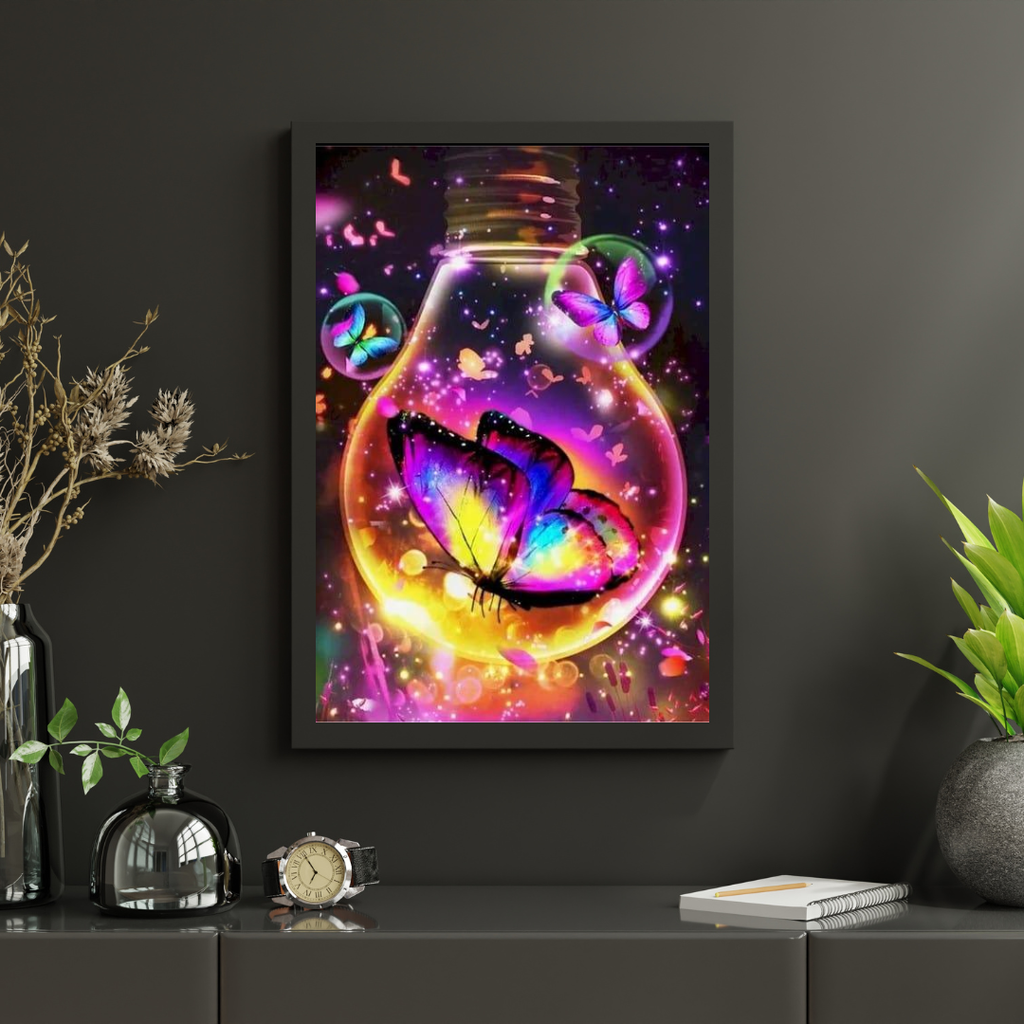 Diamantmaling Sommerfugle i lyset - SEOS Shop ®