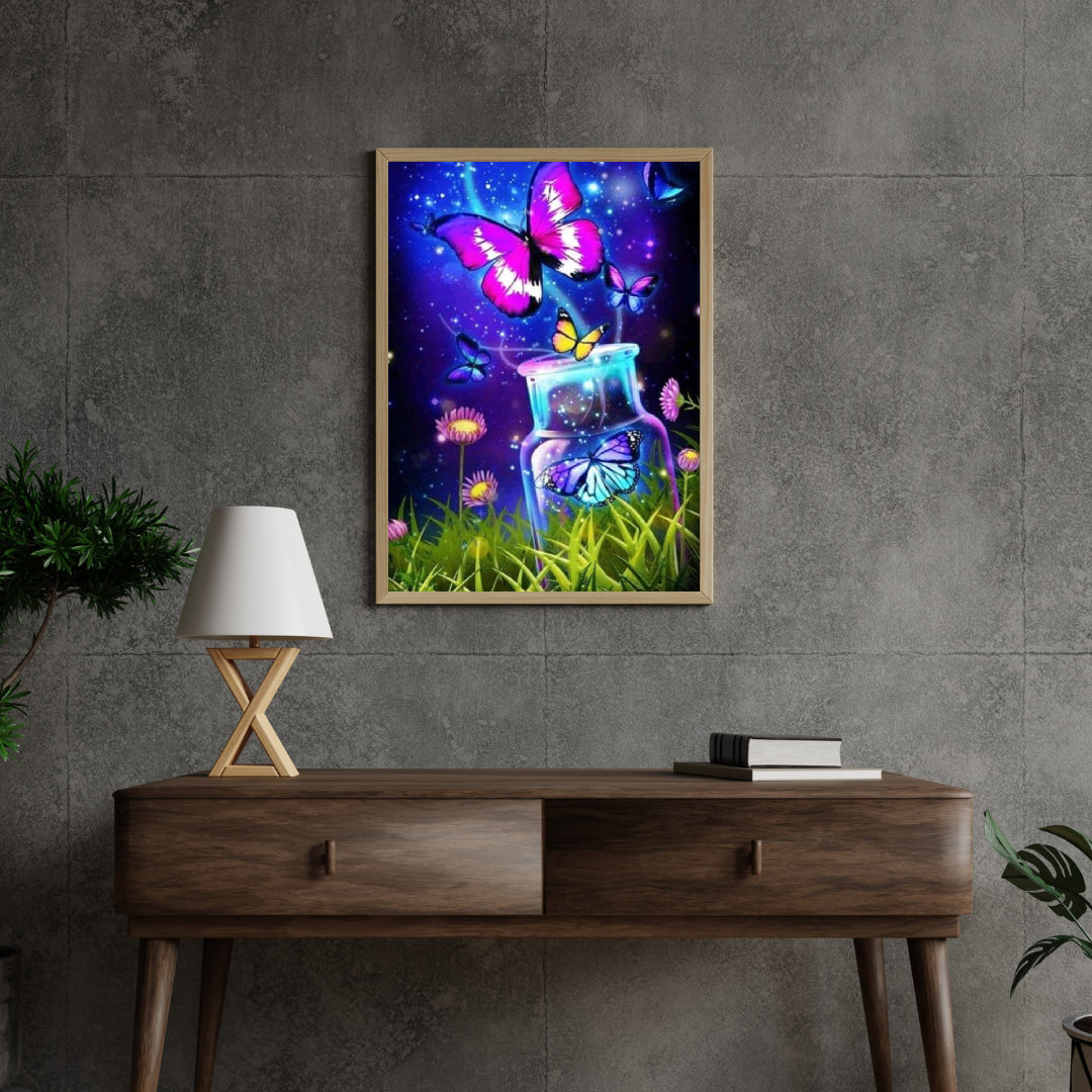 Diamantmaling Sommerfugle i potte - SEOS Shop ®