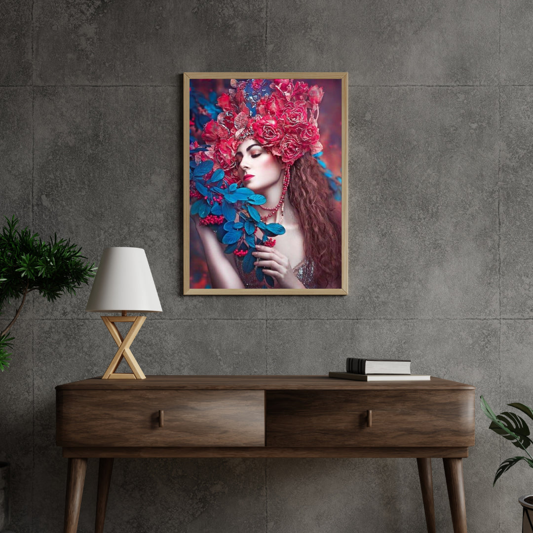 Diamantmaleri Kvinder med blomst - SEOS Shop ®