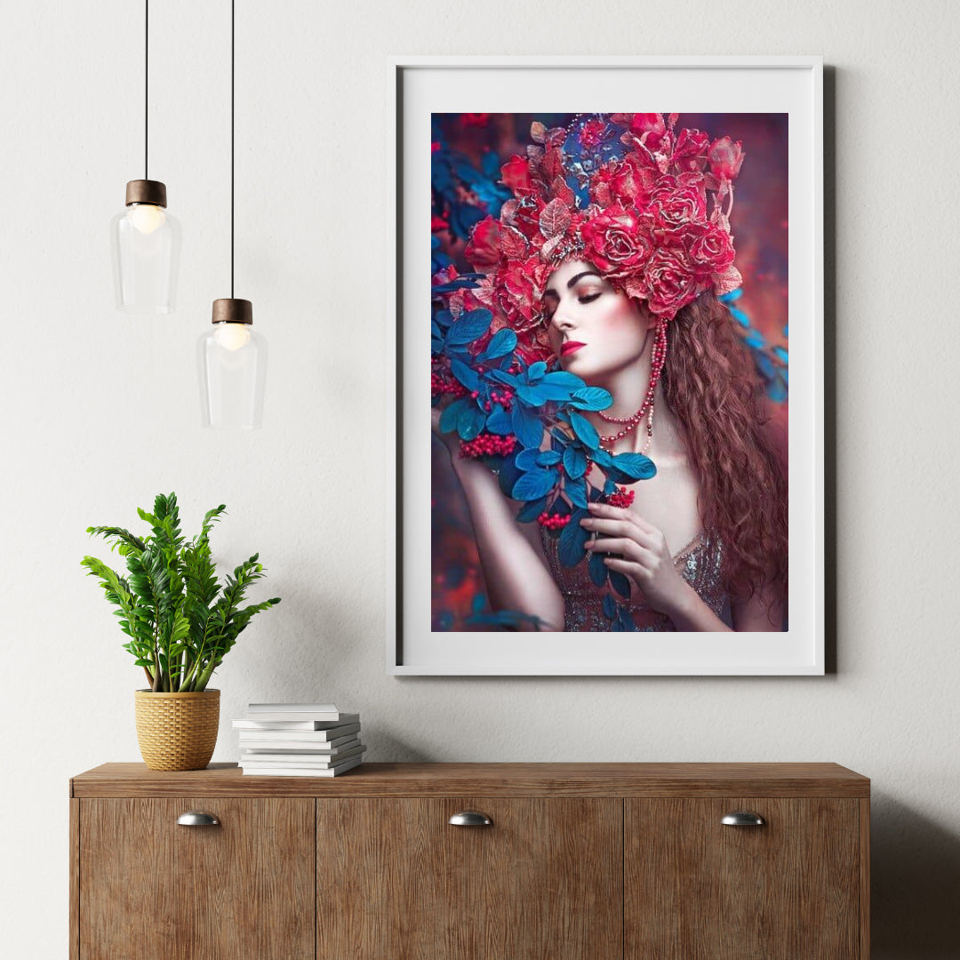 Diamantmaleri Kvinder med blomst - SEOS Shop ®