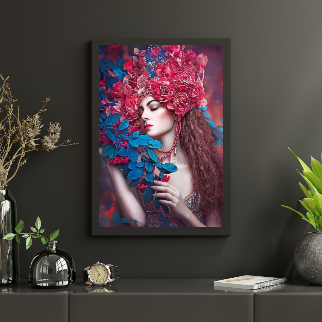 Diamantmaleri Kvinder med blomst - SEOS Shop ®