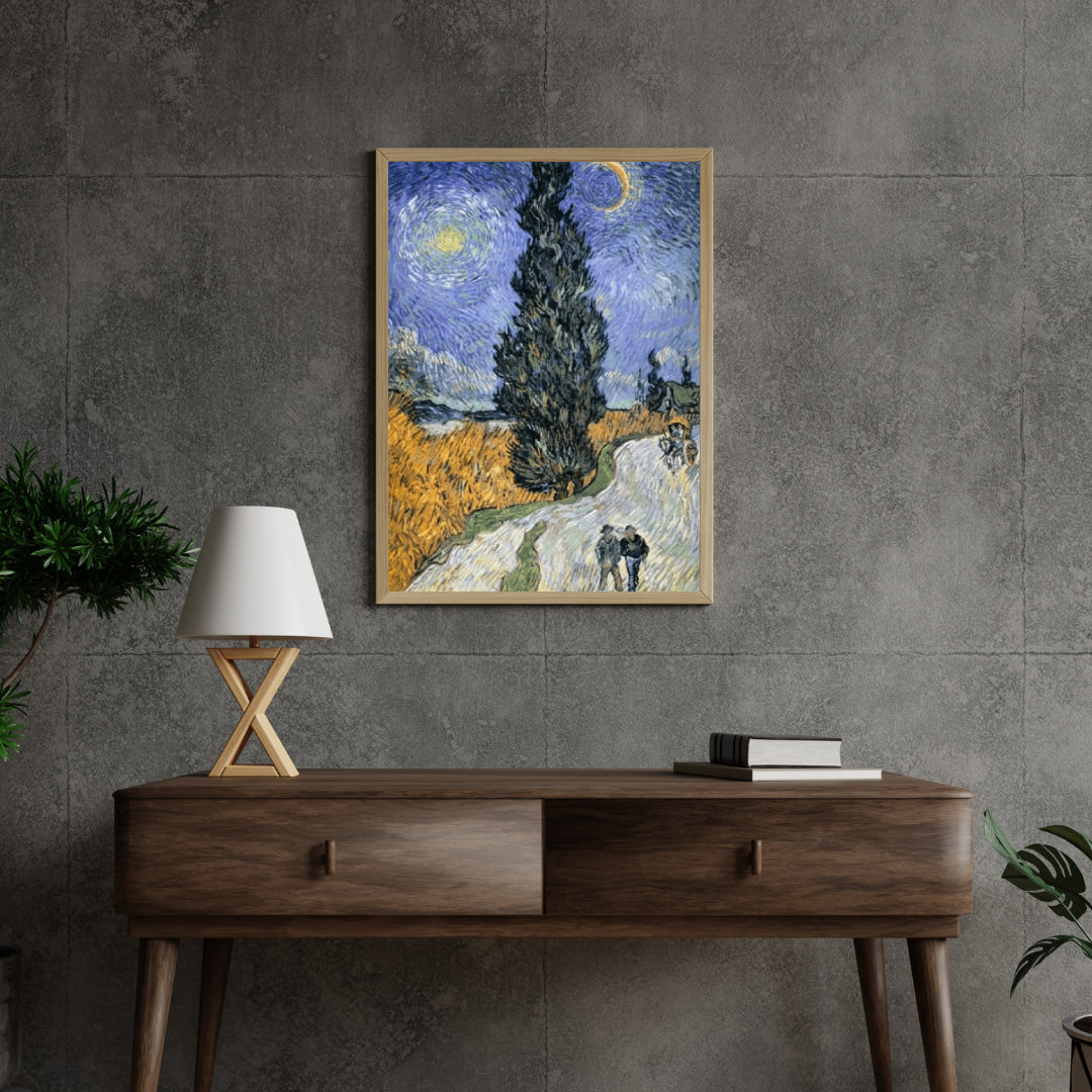 Diamantmaling Vej med Cypres og Stjerne - SEOS Shop ®