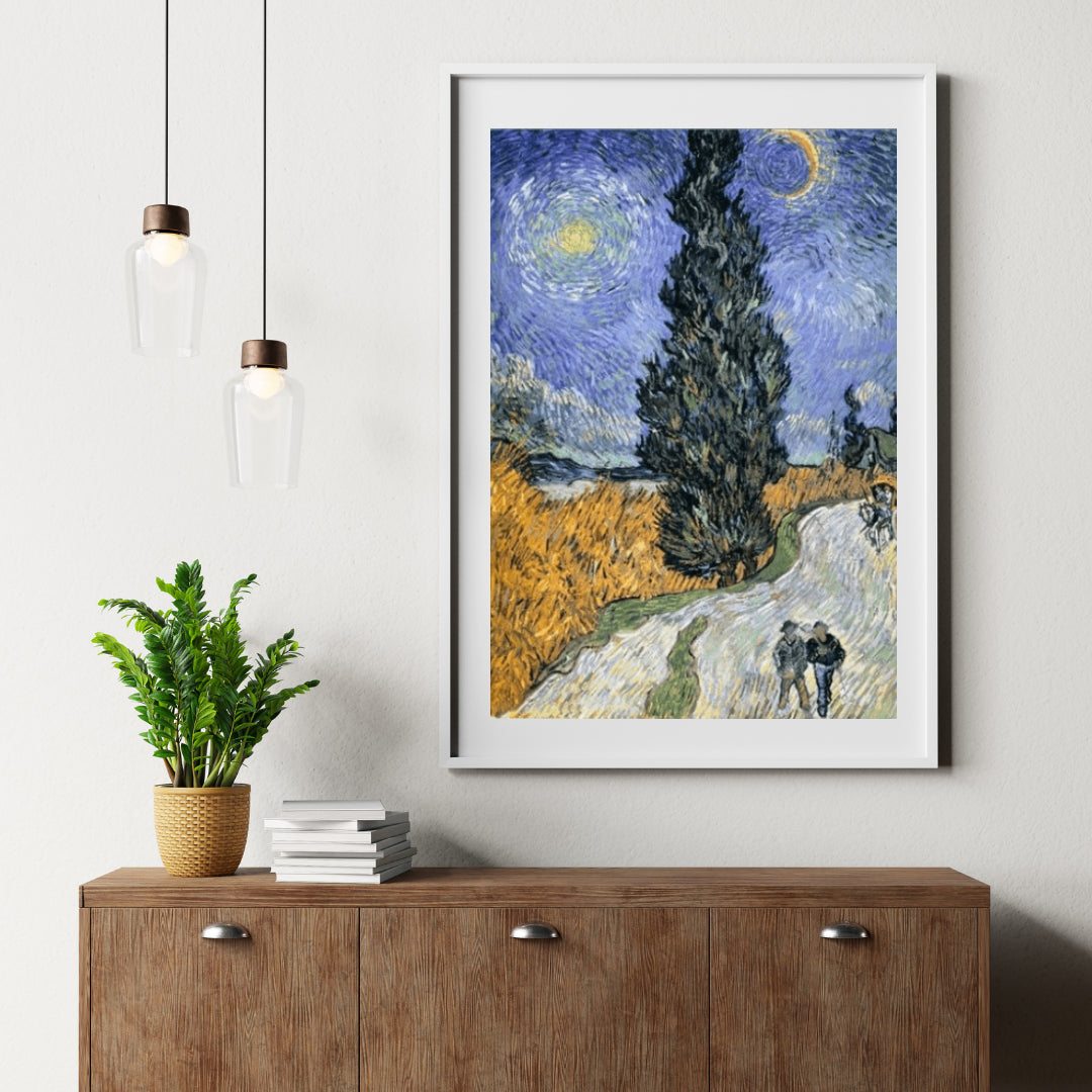 Diamantmaling Vej med Cypres og Stjerne - SEOS Shop ®