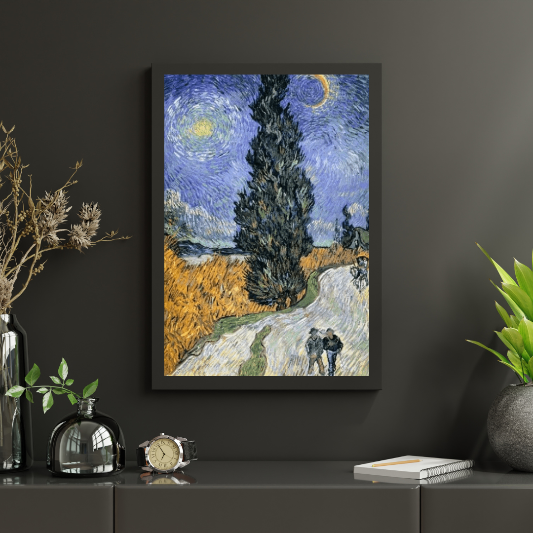 Diamantmaling Vej med Cypres og Stjerne - SEOS Shop ®
