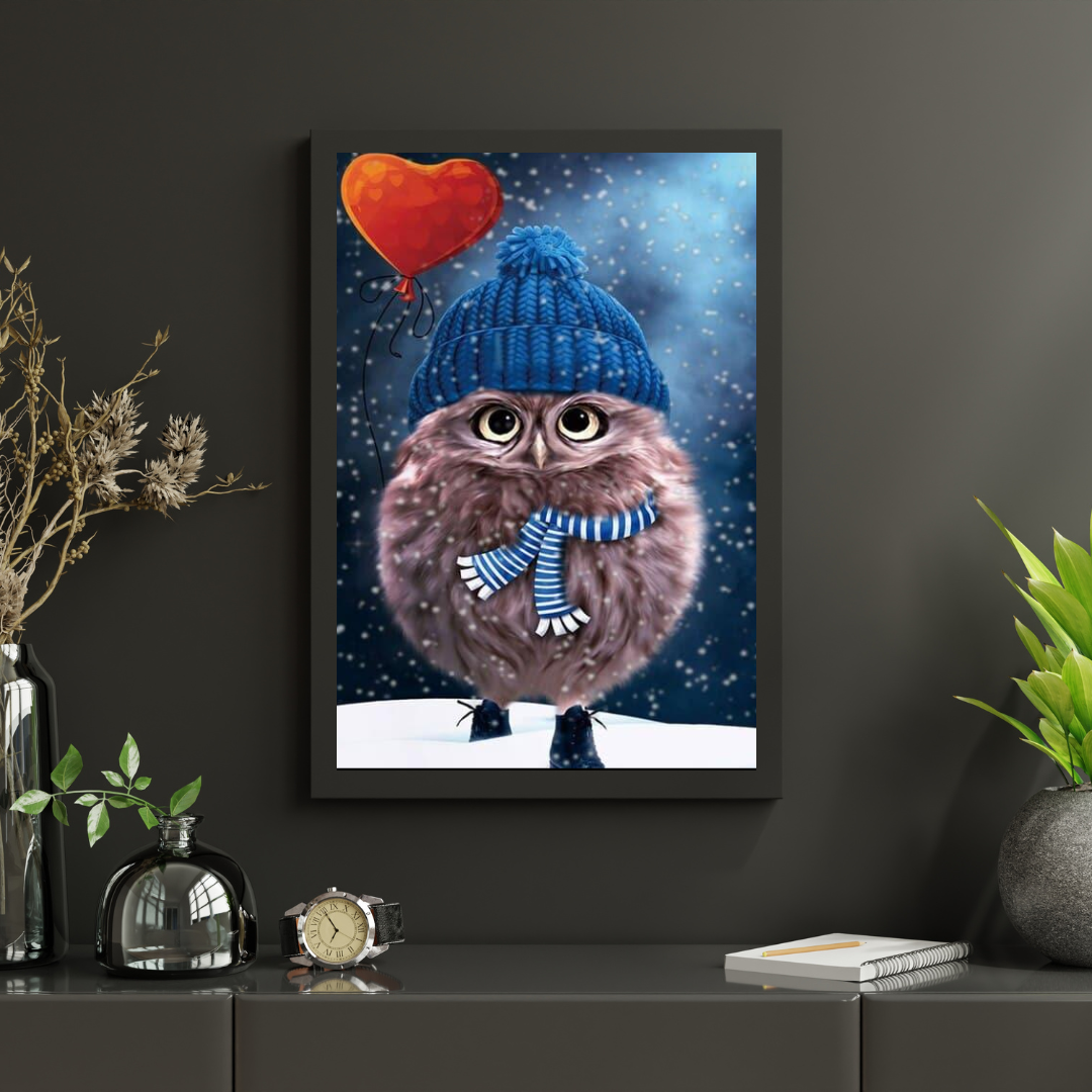 Diamantmaleri Vinter Angry Bird - SEOS Shop ®