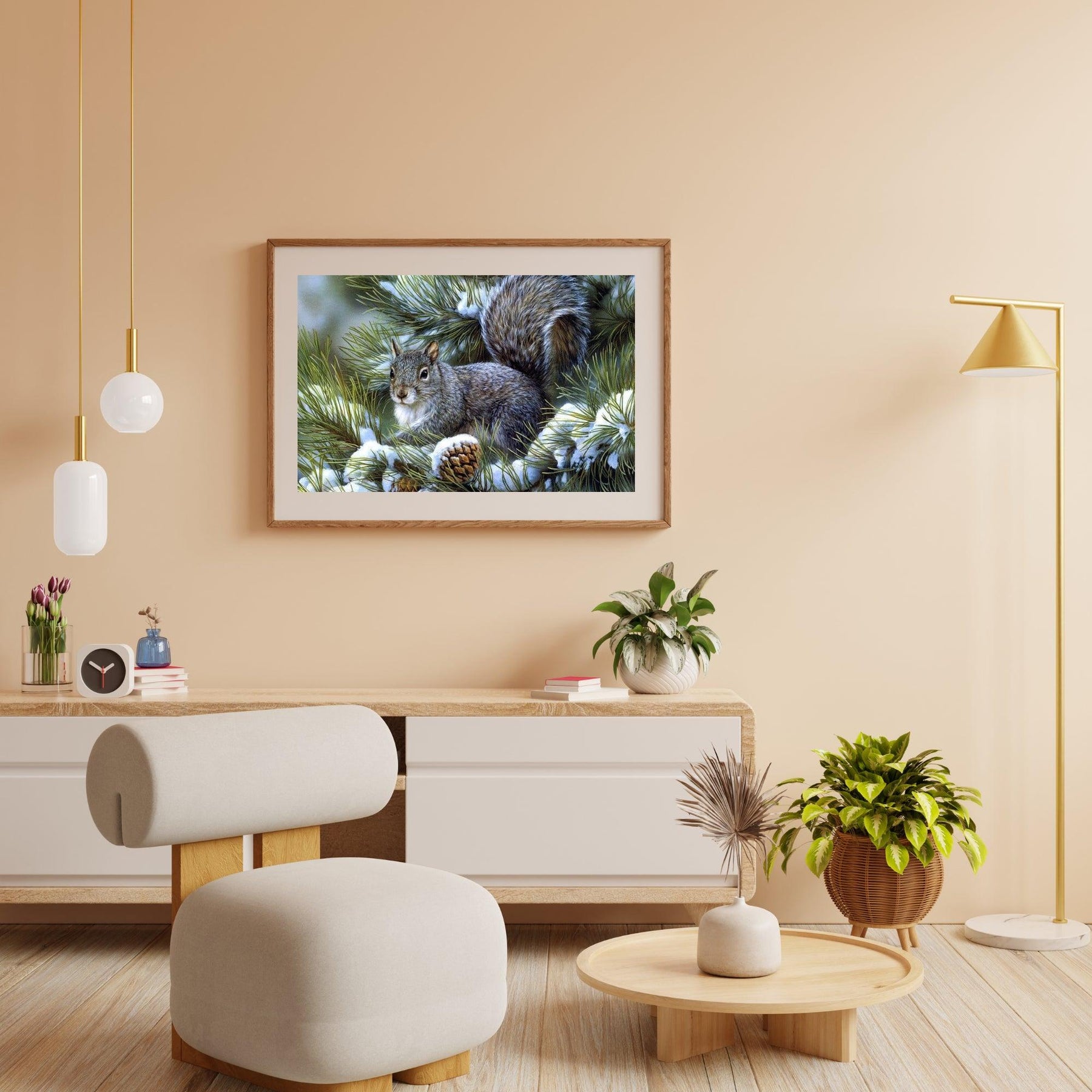 Diamantmaleri Vinter Sød Egern - SEOS Shop ®