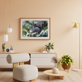 Diamantmaleri Vinter Sød Egern - SEOS Shop ®