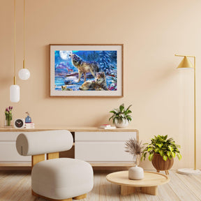 Diamantmaleri Vinterulv og Hyl - SEOS Shop ®