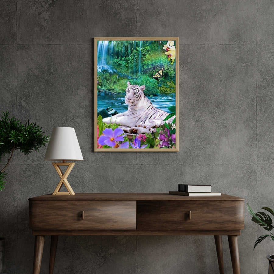 Diamantmaleri Hvid Tiger - SEOS Shop ®