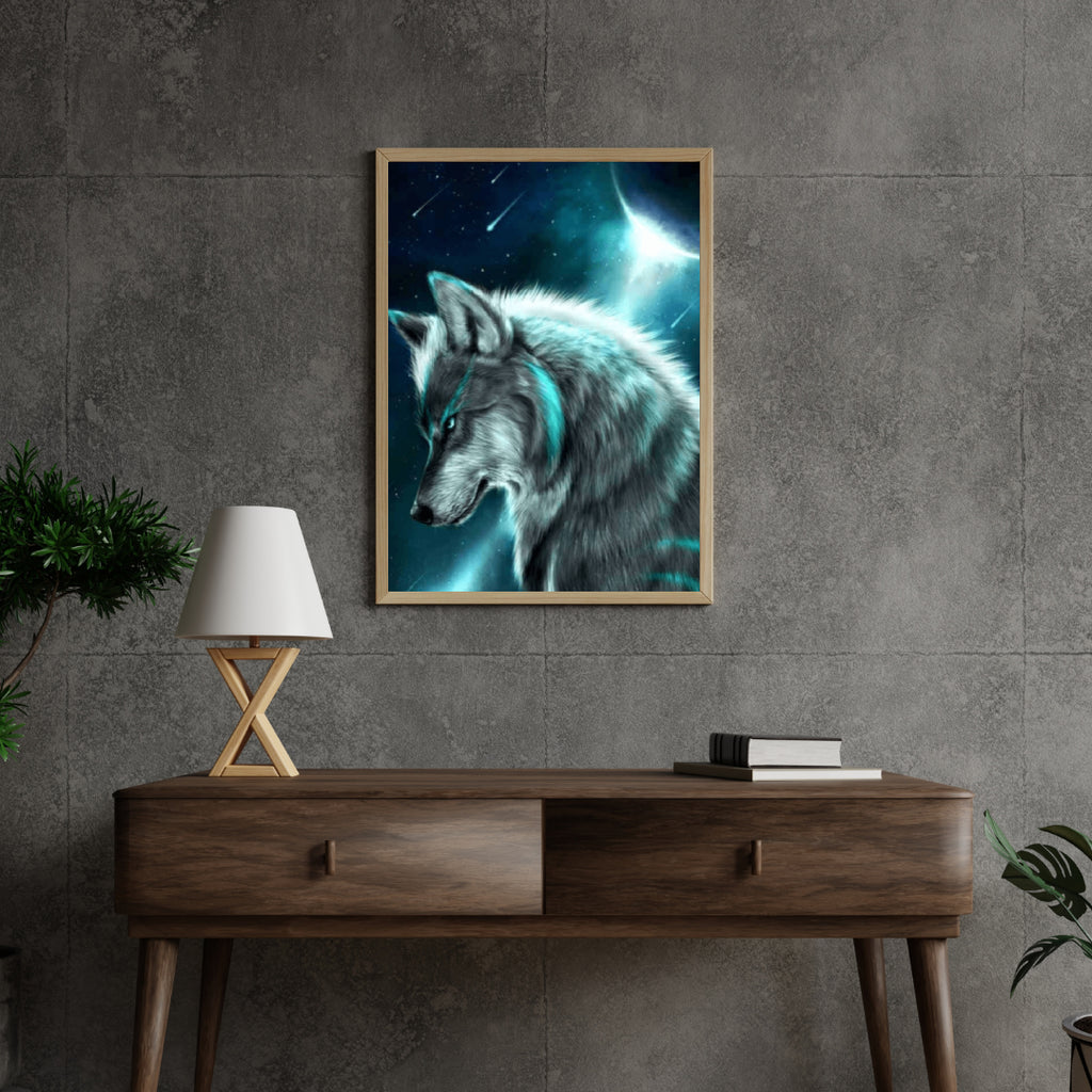 Diamantmaleri Ulv i måneskin – SEOS Shop ®