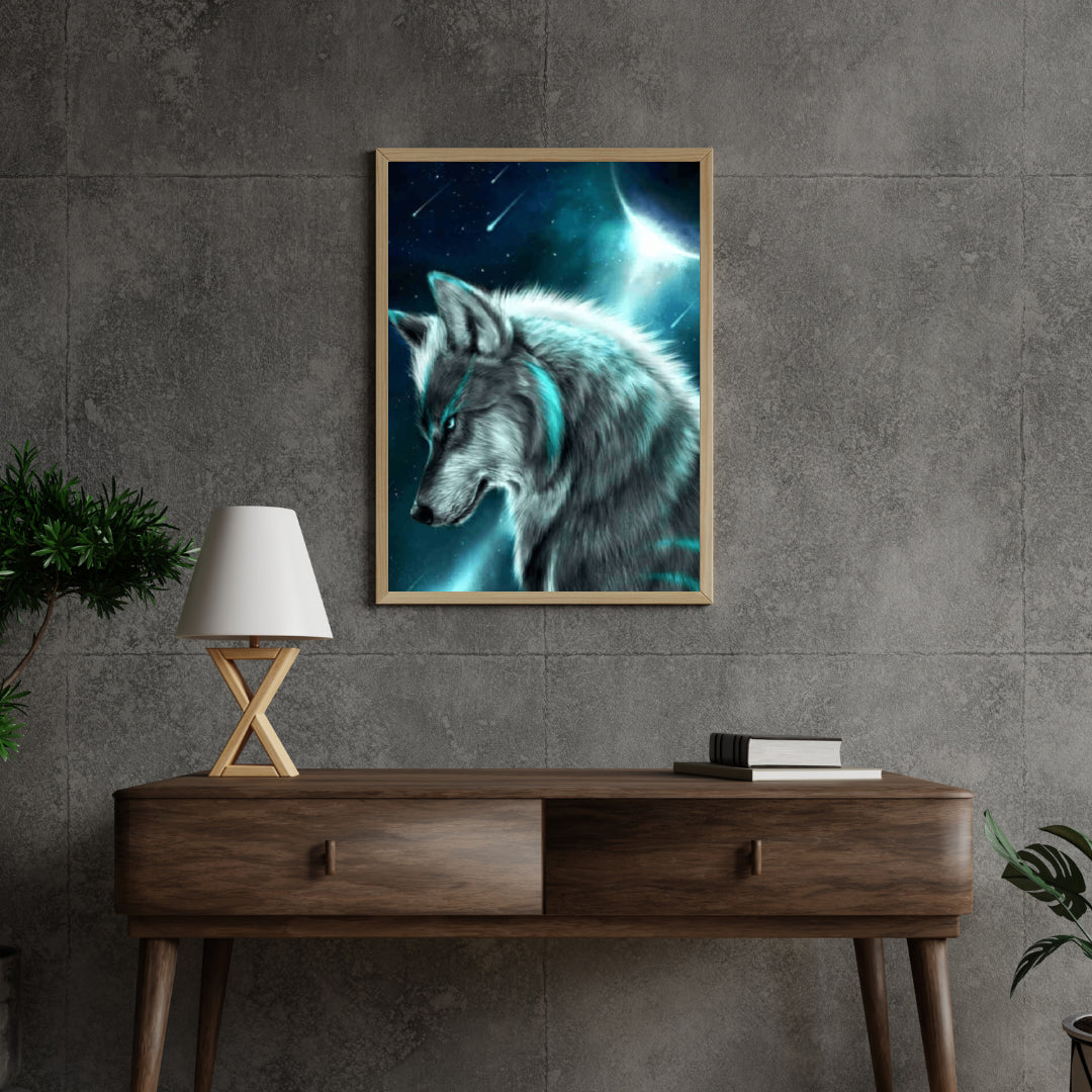 Diamantmaleri Ulv i måneskin – SEOS Shop ®
