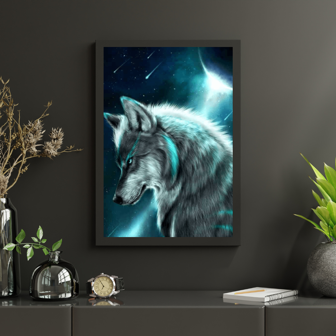 Diamantmaleri Ulv i måneskin – SEOS Shop ®