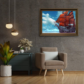 Diamantmaling Sejlbåd - SEOS Shop ®