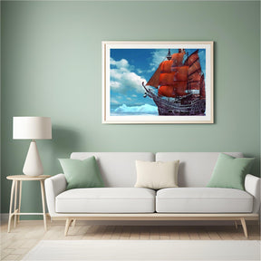 Diamantmaling Sejlbåd - SEOS Shop ®