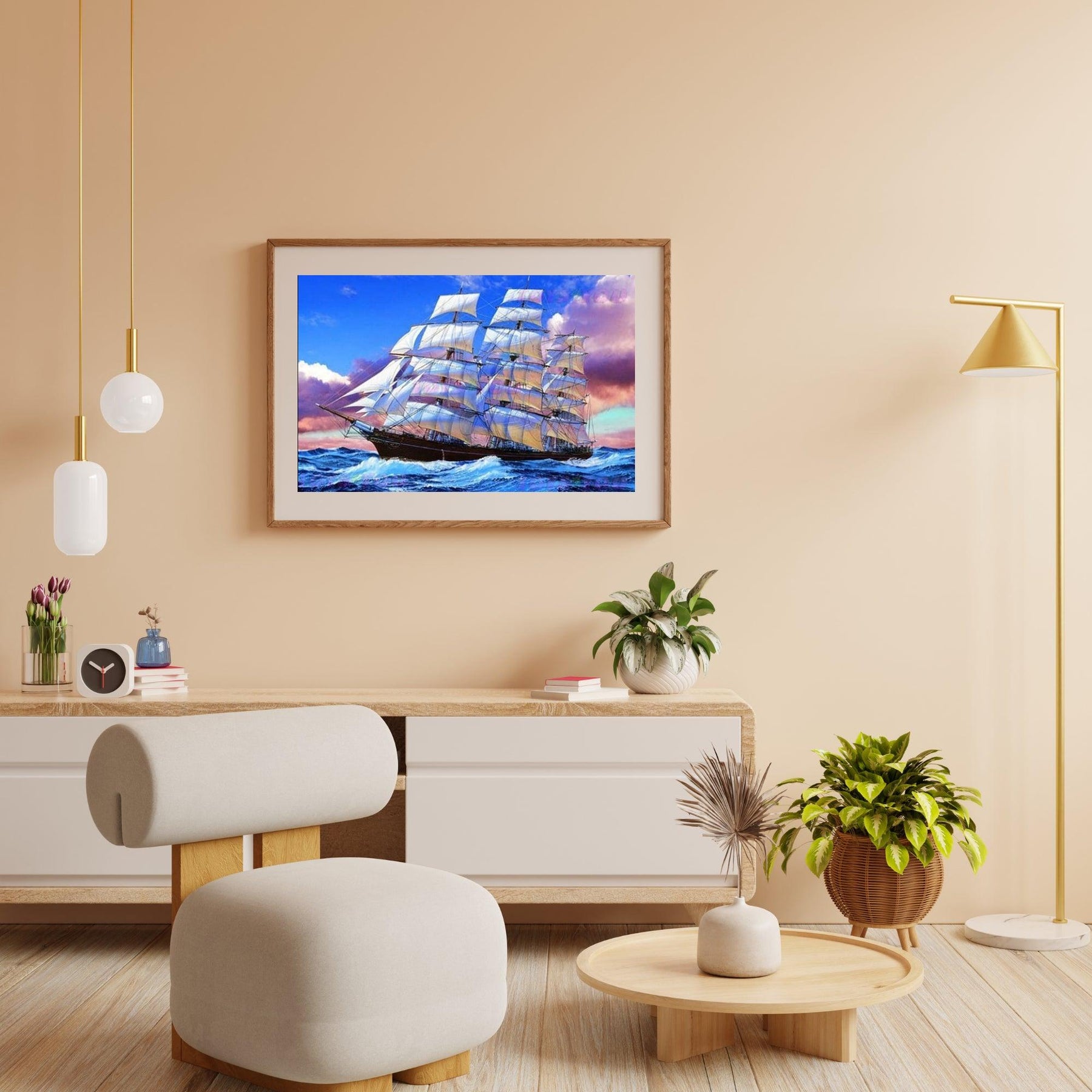 Diamantmaling Sejlbåd - SEOS Shop ®