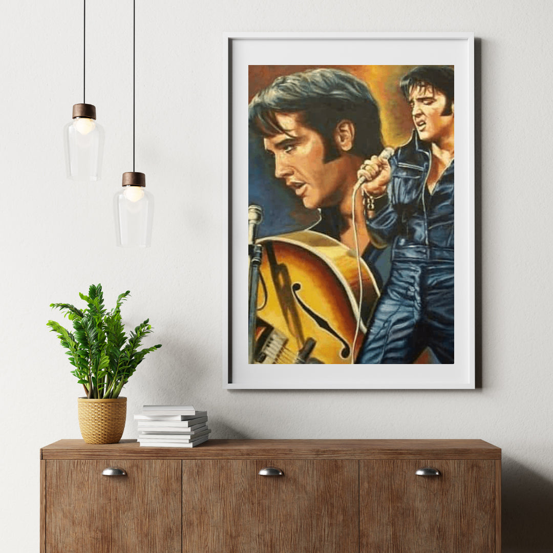 Diamantmaleri med syngende Elvis Presley - SEOS Shop ®