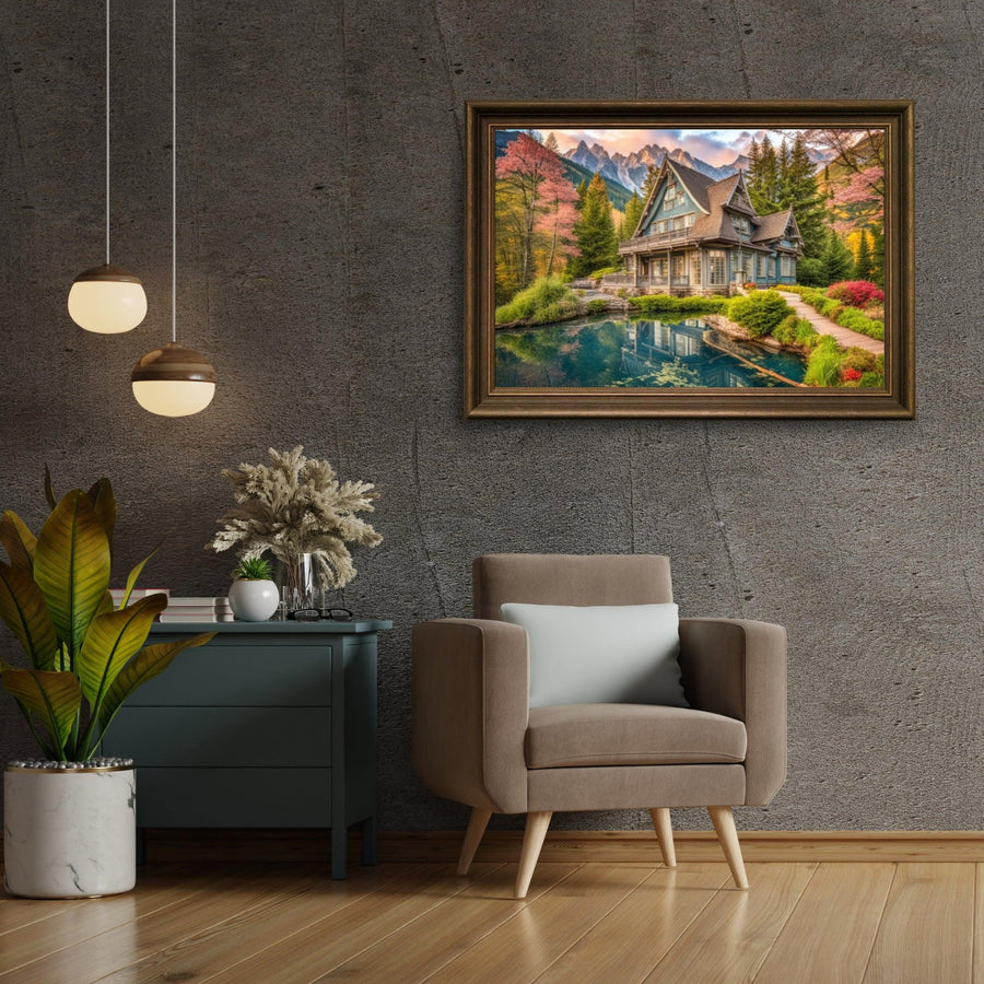 Diamantmaling Sommerhus ved vandet - SEOS Shop ®