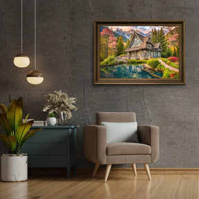 Diamantmaling Sommerhus ved vandet - SEOS Shop ®