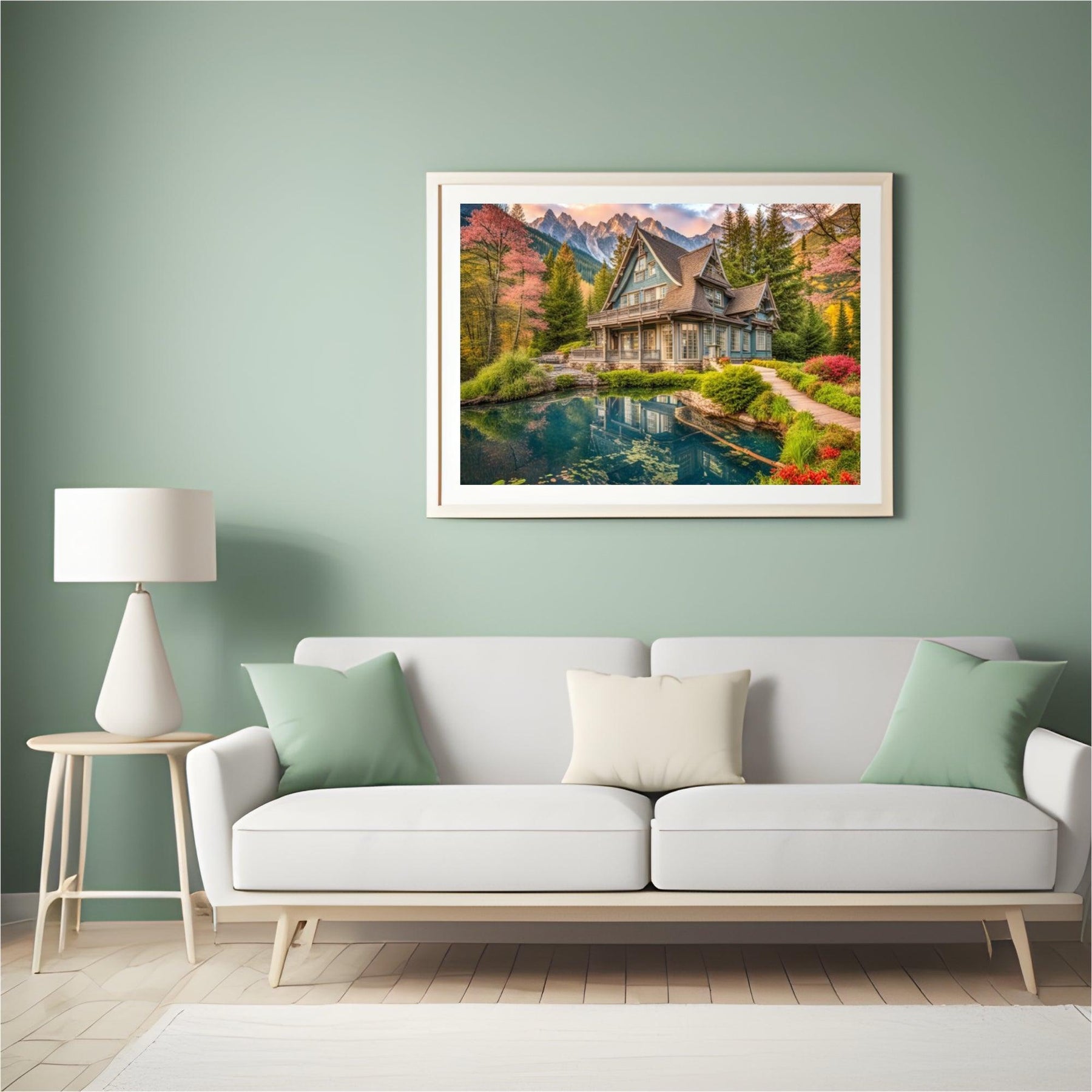 Diamantmaling Sommerhus ved vandet - SEOS Shop ®