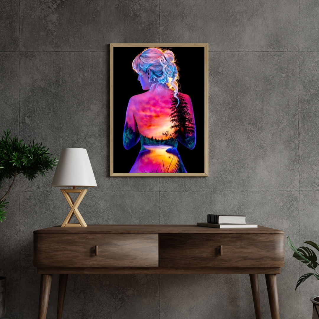 Diamantmaleri Sol og Måne med Stjerner Pige - SEOS Shop ®