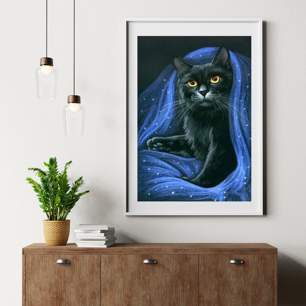 Diamantmaleri Sort Kat - SEOS Shop ®