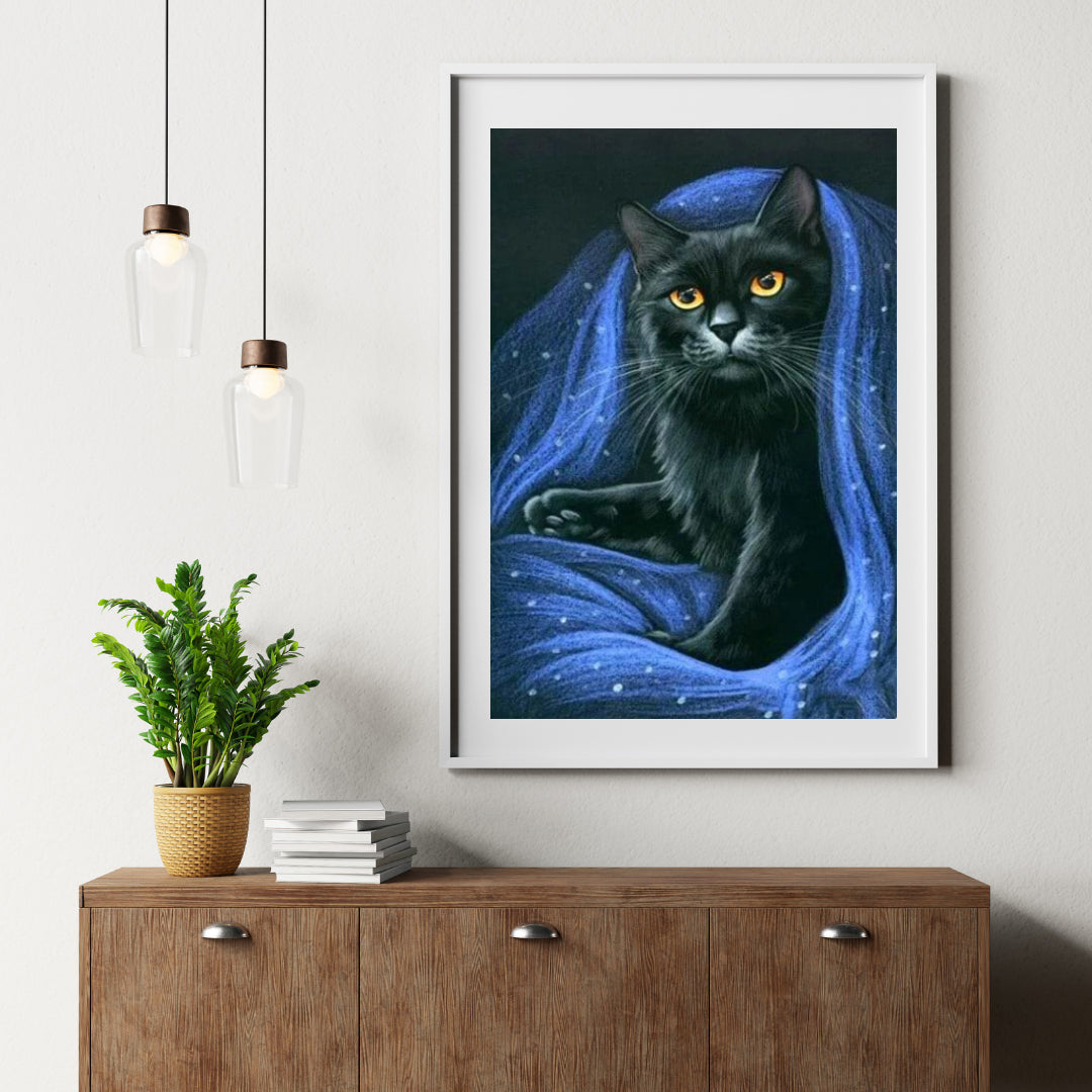 Diamantmaleri Sort Kat - SEOS Shop ®