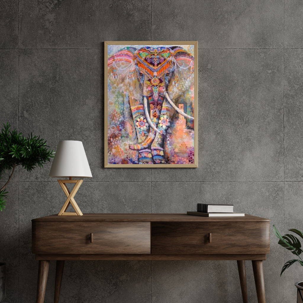Diamantmaleri Farverig Elefant - SEOS Shop ®