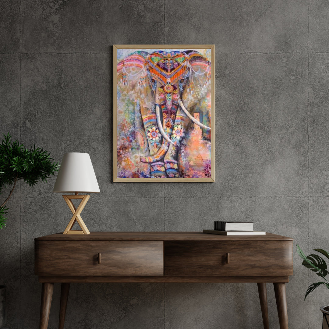 Diamantmaleri Farverig Elefant - SEOS Shop ®