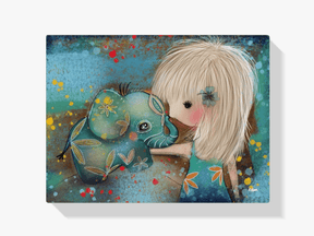 Diamantmaleri Elefant med pige - SEOS Shop®