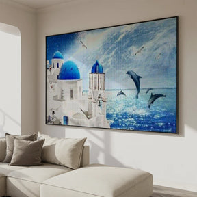 Delfiner i vandet | Storformat - Seos SHOP