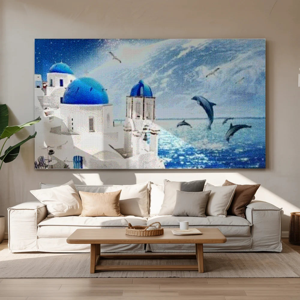 Delfiner i vandet | Storformat - Seos SHOP