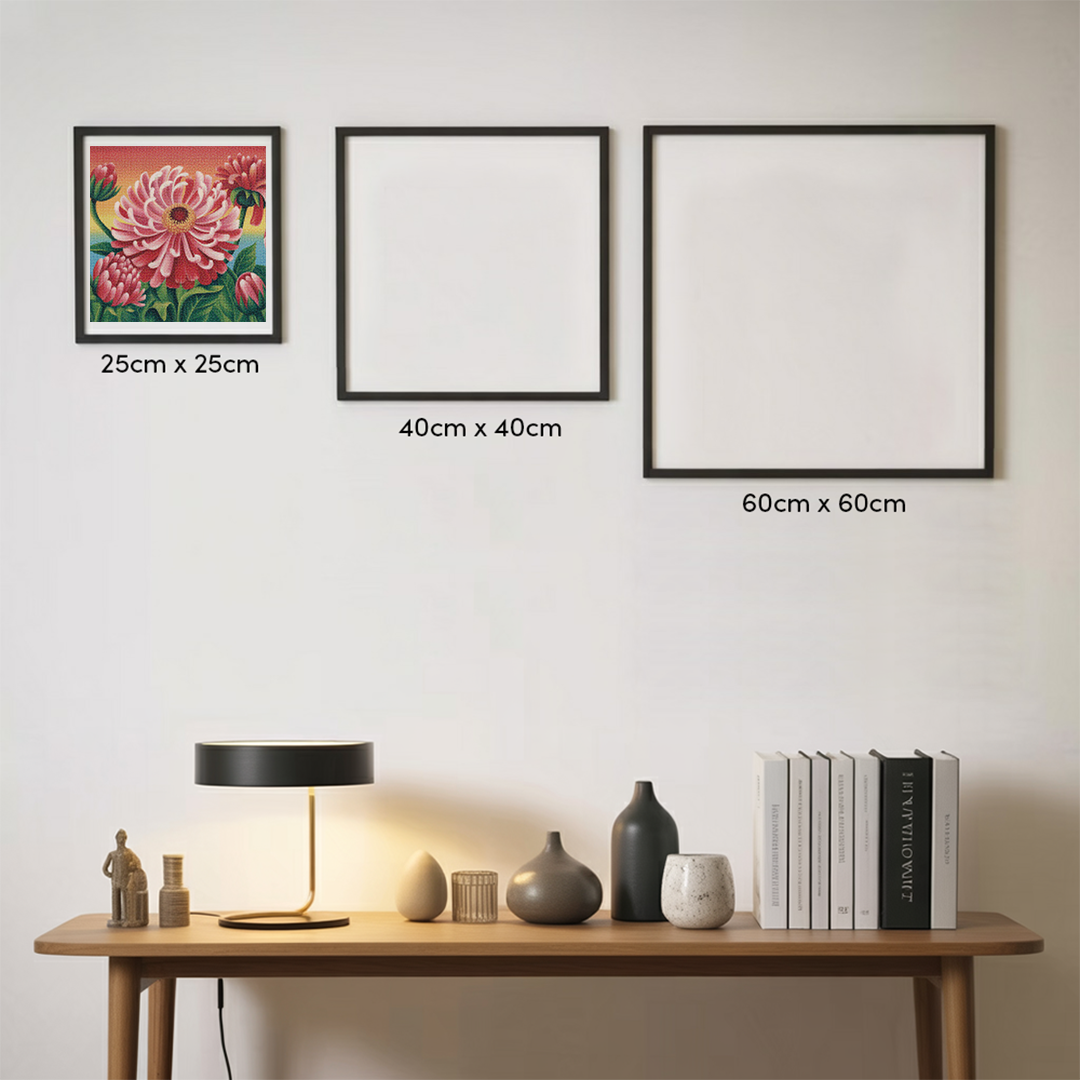 Mini diamantmaleri - Hedebølgeopblomstring