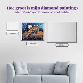 Diamantmaleri - Alperne i solens ly (Sæt med 3) - SEOS Shop ®