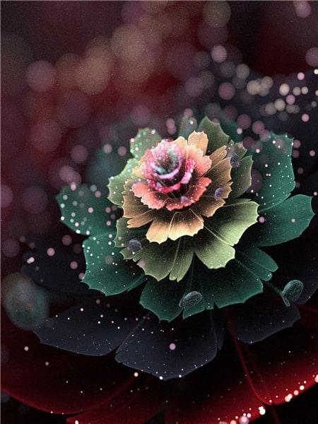 Diamantmaling Blomsterplade - SEOS Shop ®
